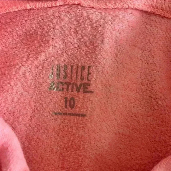 Lot of TWO girls size 10/12 hoodies Justice Active H&M L.O.G.G. zip-up jacket - Picture 6 of 8